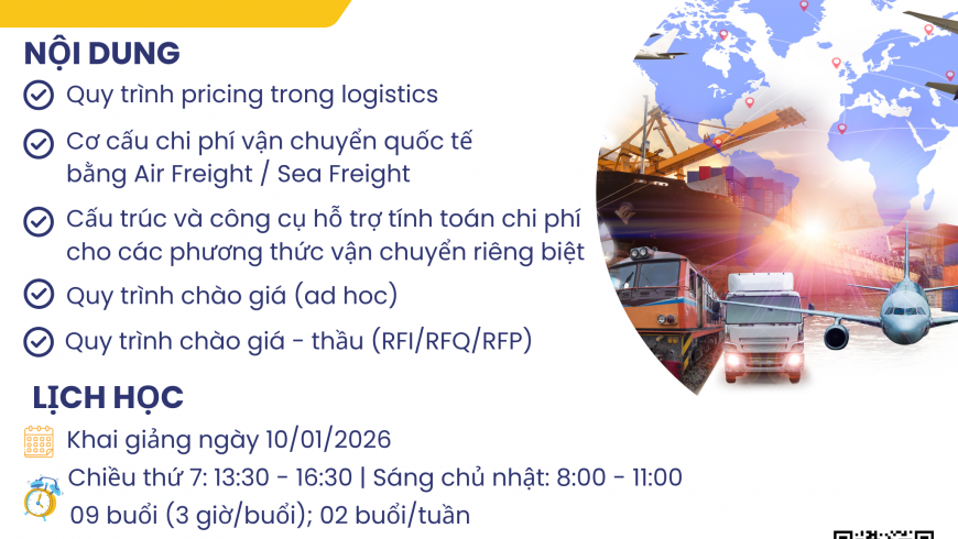 KHAI GIẢNG KHÓA HỌC “CHUYÊN VIÊN PRICING” THÁNG 01/2026.