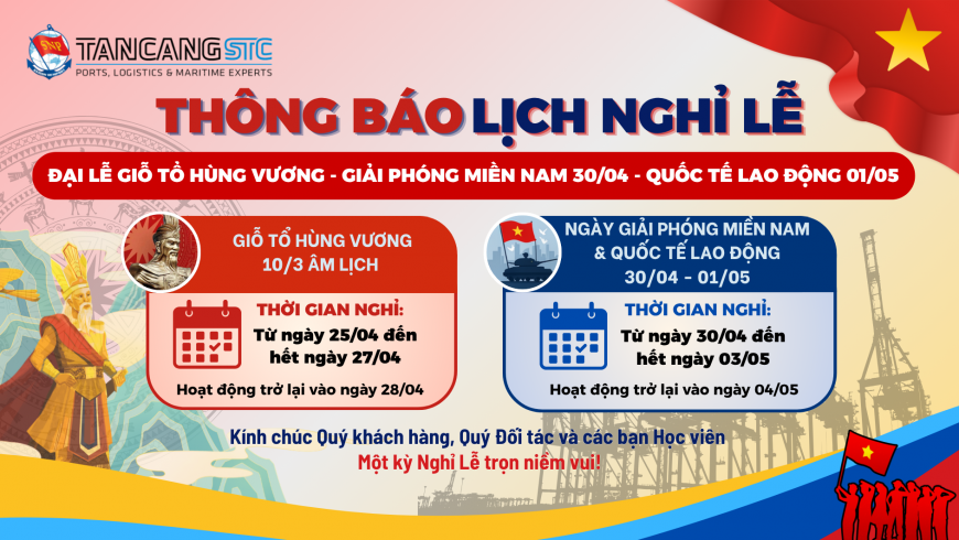 THÔNG BÁO NGHỈ LỄ