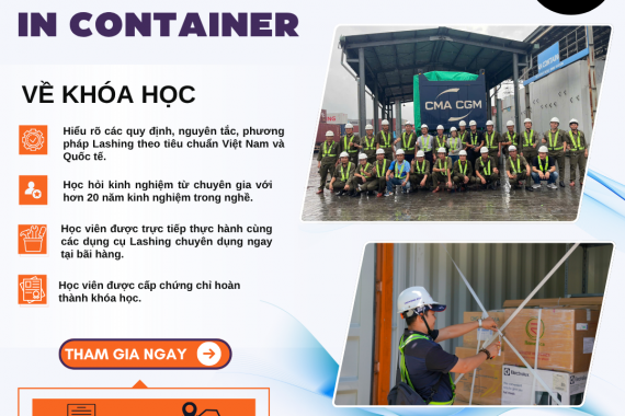 CHIÊU SINH KHÓA HỌC “CHẰNG BUỘC, CHÈN LÓT, ĐÓNG GÓI BẢO QUẢN HÀNG HÓA THEO TIÊU CHUẨN QUỐC TẾ” Tháng 05/2026.