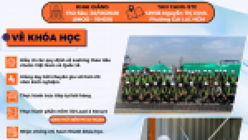 CHIÊU SINH KHÓA CHẰNG BUỘC, CHÈN LÓT HÀNG HÓA THÁNG 10/2026